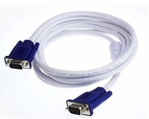 swaggers 5 Meter VGA Cable Male to Male 15 Pin VGA 5 m VGA Cable(Compatible with Computers, Laptops, Monitors, Projectors, LED, LCD, White)