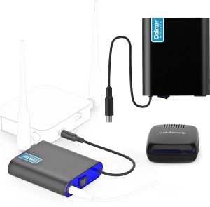 Oakter Combo Mini UPS (2 Nos.) Power Backup for WiFi Router With Smart Universal IR Remote OakRemote 1 Nos. Power Backup for Router