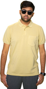 CELSIUS Solid Men Polo Neck Yellow T Shirt Buy CELSIUS Solid Men
