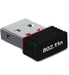 ELECTRODIVE Wifi Dongle 802.11n Wi Fi 2.4GHz Small Wireless LAN Network Card External USB Adapter(Black)