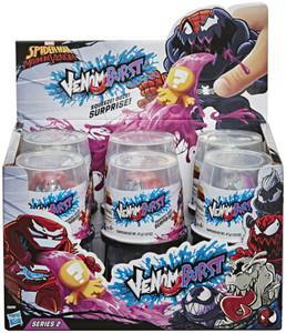 MARVEL Venom Burst 3-Inch Action Figure Toy, With Ooze and 1-Inch Figure,  For Kids Ages 4 And Up - Venom Burst 3-Inch Action Figure Toy, With Ooze  and 1-Inch Figure, For Kids