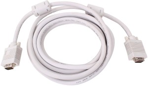 DRMS STORE Cable 15 Pin Male to Male VGA - 15 Meter VGA 15 m VGA Cable(Compatible with computer, laptop, PROJECTORS, LED , LCD, White)
