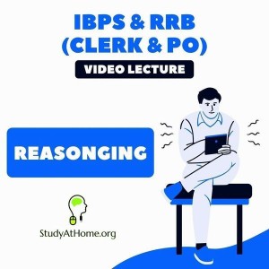 Study At Home Reasoning for Banking - IBPS & RRB (Clerk & PO) | Video Lecture(Pendrive)