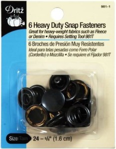 Dritz Heavy-Duty Snap Kit, 8 Count
