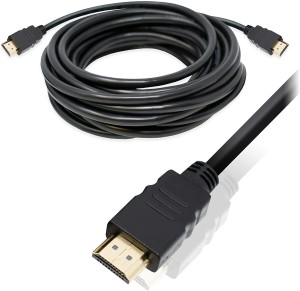 swaggers 15 Meter HDMI Cable Male to Male High Speed HDMI Cable 15 m HDMI Cable(Compatible with Computers, Laptops, Monitors, Projectors, LED, LCD, Black)