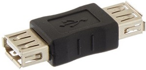 jivith Super Speed USB 2.0 Female Coupler USB Adapter(Black)
