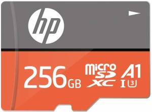 HP U3,A1 256 GB MicroSDXC Class 10 100 MB/s  Memory Card