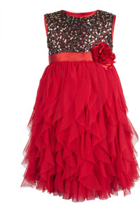 Toy Balloon Kids Girl's Midi/Knee Length Party Dress