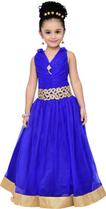 Adiva Girl's Maxi/Full Length Party Dress