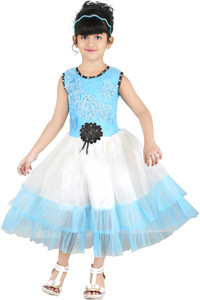 FTC Bazar Girl's Midi/Knee Length Party Dress
