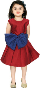 JBN Creation Girl's Midi/Knee Length Party Dress