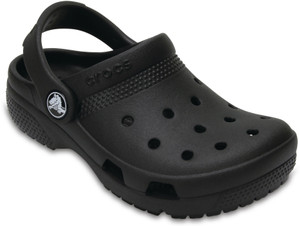 boys black crocs