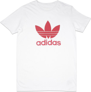 girls white adidas t shirt