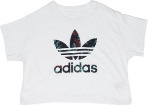 Adidas Girls Printed Cotton T Shirt