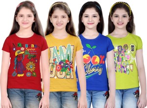 Sini Mini Girls Printed T Shirt