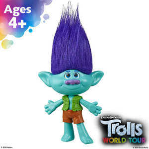 Dreamworks Trolls World tour movie Branch Doll with Removable Vest