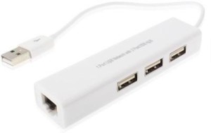 See Good 3 Port USB Hub with Ethernet Adapter Lan Adapter(100 Mbps)