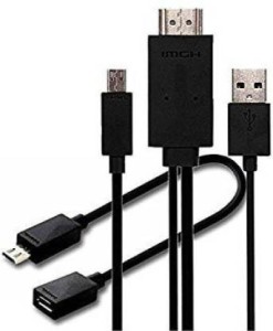 DANGTEL MHL to HDMI Media Adapter Kit 6.5 Feet (2M) Universal MHL Micro 2 m HDMI Cable (Compatible with MHL Supports Deviecs, Black) 2 m HDMI Cable(Compatible with MHL Supports Deviecs, Multicolor, One Cable)