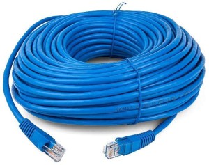 Sadow High Speed 25 Meter CAT-6 Network RJ45 Ethernet Patch Cord 25 m LAN Cable(Compatible with Desktops, Laptops, Servers, Gaming Consoles, TV, Blue)