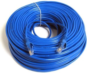 Techy-Tech RJ45 CAT6 25 Meter LAN Cable High Speed Internet Network Patch Cord Speed Up To 1Gbps 25 m LAN Cable(Compatible with Laptop,Router,Computer, Blue)