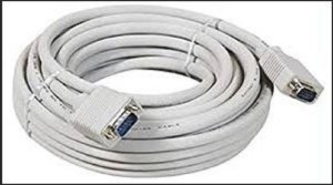 GVISION GVGA50MR 50 m VGA Cable(Compatible with monitors, projectors, KVM switches and some TVs., White)