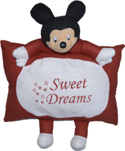 BT FASHION Mickey Mouse Sweet Dream Baby Pillow with Hands Legs 40cm X 40cm 16inches X 16inches Stuff Plush Red White Color 40 cm Mickey Mouse Sweet Dream Baby Pillow with Hands Legs 40cm X 40cm 16inc...