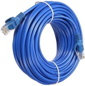Digiom ETHERNET LAN PATCH CABLE FOR COMPUTER, LAPTOP, 5 METER 5 m LAN Cable(Compatible with COMPUTER, LAPTOP, Blue, One Cable)