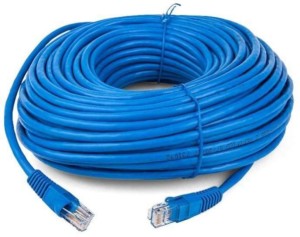 Techy-Tech Cat6 20meter Ethernet Cable RJ45, LAN, Network, Internet Cable 20 m LAN Cable(Compatible with Laptop, Computer, Blue)