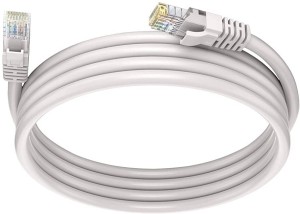FEDUS CAT6 Network 100Meter RJ45 Ethernet Patch Cable CAT6 LAN Cable (Compatible with Desktops, Laptops, Servers, Gaming Consoles, TV, White) 100 m LAN Cable(Compatible with Laptop, Computer, White)