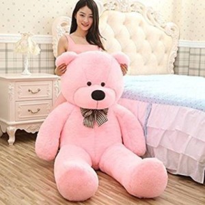 TRUELOVER 6 Feet Pink color teddy bear 6 feet, 180 cm loveable able for any gift better quality - 180 cm  - 180 cm
