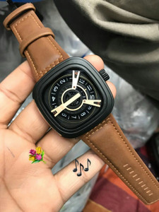 Missfox Luxurious Gent Sports Watches for Men Stylish Brown