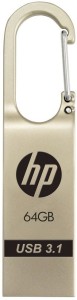 HP X760W 64 Pen Drive(Gold, Silver)