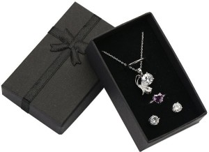 Fuddy-Duddy Black Jewelry Gift Box Cardboard Boxes Bow knot Jewelry Necklace  & Ring Present Box For Gift Love, Spacial One And For Valentine Jewellery  Vanity Box Price in India - Buy Fuddy-Duddy