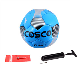 Cosco Cuba (Size 5) with Air Pump Combo Football Kit