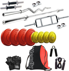 Headly Premium CP-HR-30KGCOMBO1 Coloured Gym & Fitness Kit