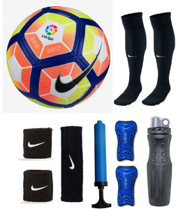 Retail World Laliga Multicolor Football (Size-5) Combo Football Kit