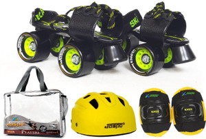Jaspo Players Eco Senior Skates Combo (Skates+Helmet+Knee+Bag)Suitable For Age 6 To 14 Years Skating Kit