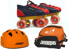 Jaspo Saphire Dual Shoe Skates ComboSIZE 12 UK (shoe skates+ helmet+bag) Foot length 19.0 cms ( For age group 5-6years) Skating Kit