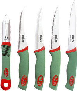 Blaze Soft Touch 5 Pieces Stainless Steel Knife Set
