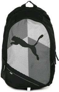 Puma unisex echo plus deals grey & orange backpack
