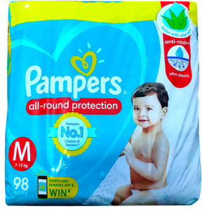 Pampers pants store medium
