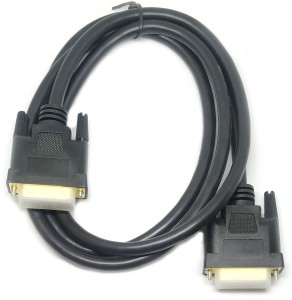 RSR Infosolutions Â DVI Male 24+5 PIN to DVI Male 24+5 Golden DVI to DVI Cable 1.5 MTR 1.5 m DVI Cable(Compatible with Projector, digital CRT displays, Black, One Cable)