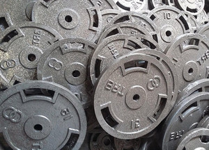 RIO PORT Steering Cut 70 Kg Cast Iron Weight Lifting Plates TG