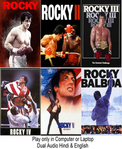 Rocky 1 to 5 Rocky Balboa 6 movies dual audio Hindi English