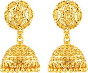 Diyofa Imitation/Fashion Jewellery Gold Plated Jhumki Ear Ring for Girls and Women