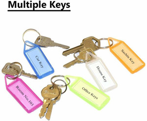 Transparent key ring outlet