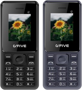 Gfive i2 Combo of Two Mobiles(Black : Dark Blue)