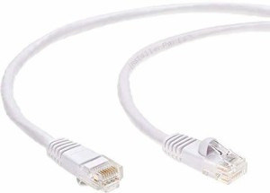 Terabyte CAT 6 3 m Patch Cable(Compatible with PC, Server, Router, Printer, Smartphone, White, One Cable)