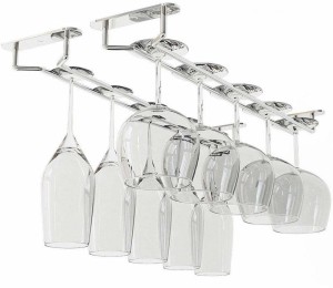Wine Glass Hanging Cup Holder Rack at Rs 122/piece, Stainless Steel Wine  Glass Holder in Surat