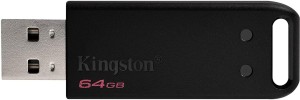 KINGSTON Dependable and Capless USB DataTraveler 64 GB Pen Drive(Black)